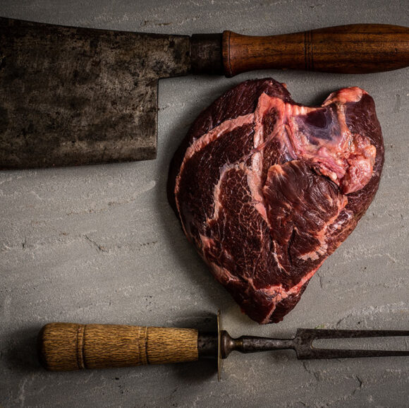 grass fed beef ox cheek meat